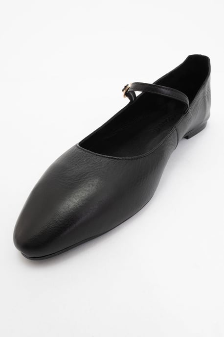 Lara Leren Mary Jane Platte Schoenen - Image 4