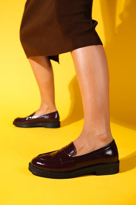 Bree Platform Penny Leren Loafer Dames - Image 3