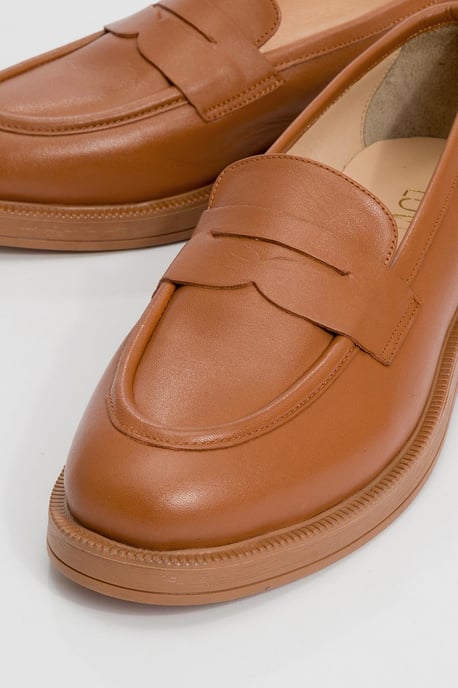 Bree Platform Penny Leren Loafer - Image 3