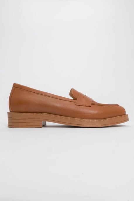 Bree Platform Penny Leren Loafer - Image 4