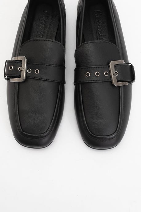 Jade Leren Plat Loafers Dames - Image 2