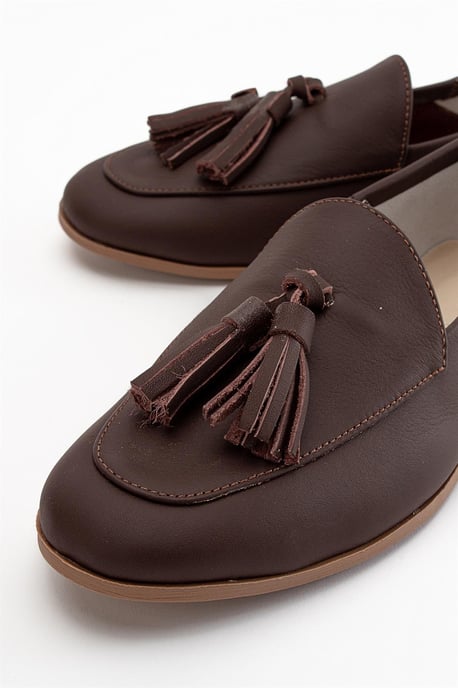 Mona Zacht Leren Kwast Loafer Dames - Image 3