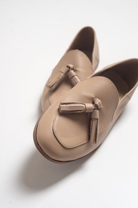 Mona Zacht Leren Kwast Loafer Dames - Image 6