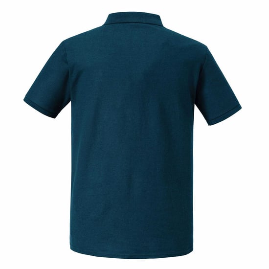 Russell Heren Authentic Eco Poloshirt (Benzineblauw) - Image 2