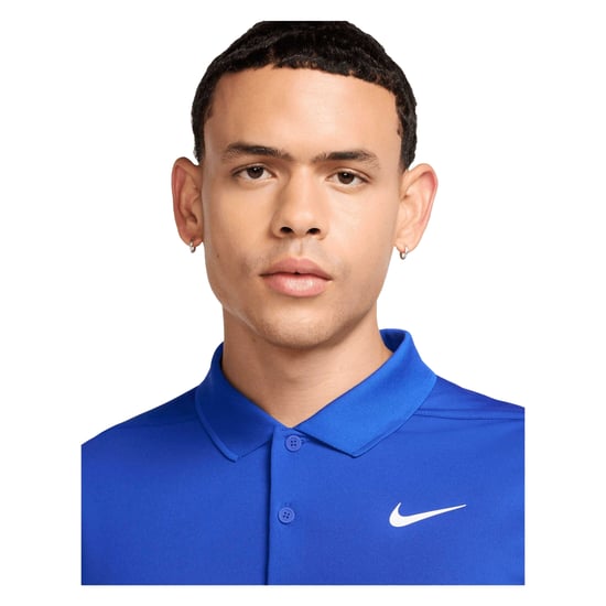 Nike Heren Victory Effen Polo Shirt (Game Royal/Wit) - Image 3