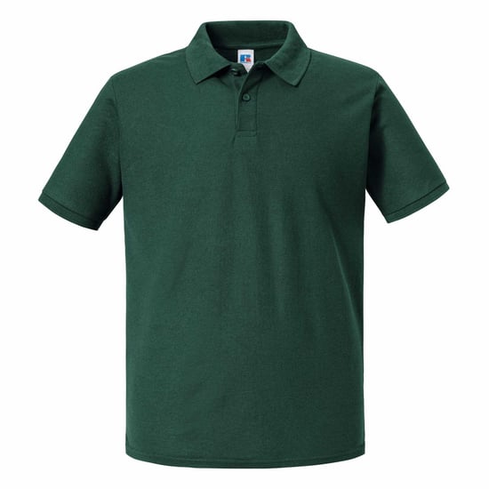 Russell Heren Authentic Eco Poloshirt (Fles groen) - Image 1