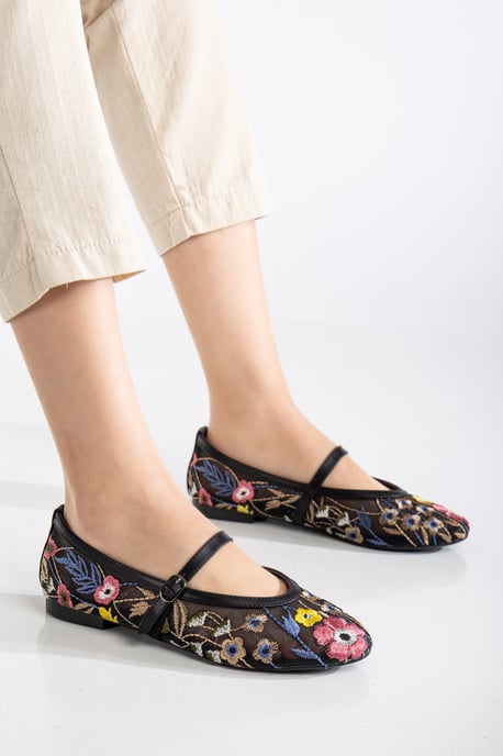 Fauna Mesh Mary Jane Platte Schoenen - Image 3