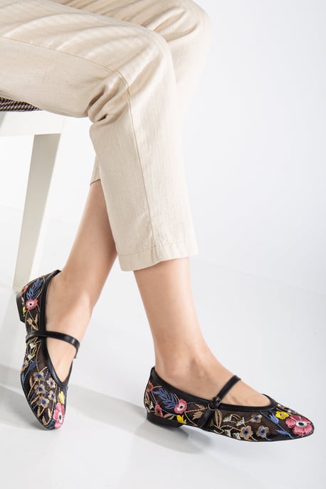 Fauna Mesh Mary Jane Platte Schoenen - Image 5