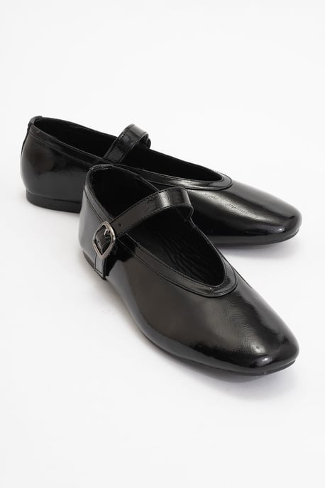 Matilda Leren Mary Jane Platte Schoenen - Image 1