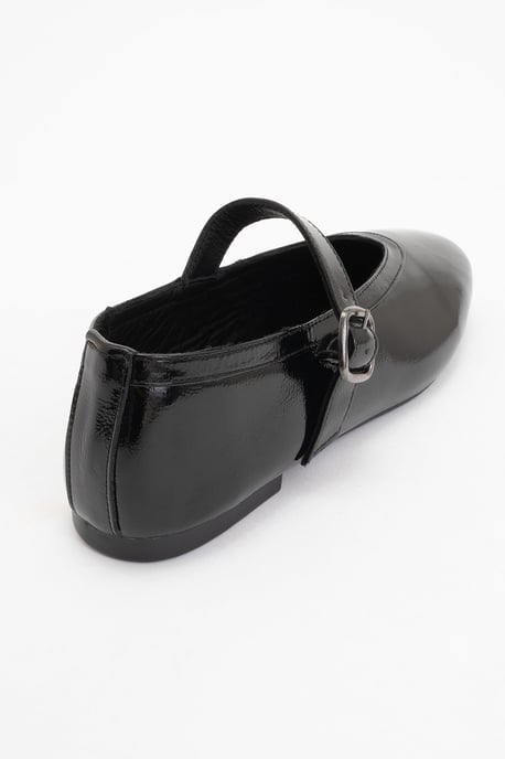 Matilda Leren Mary Jane Platte Schoenen - Image 3