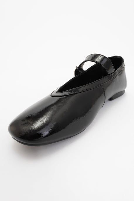 Matilda Leren Mary Jane Platte Schoenen - Image 4