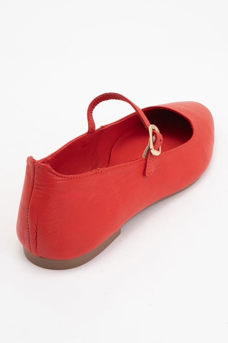 Lara Leren Mary Jane Platte Schoenen - Image 3