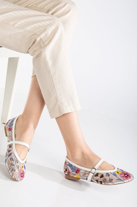 Fauna Mesh Mary Jane Platte Schoenen - Image 2