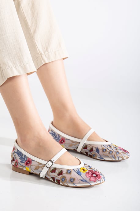 Fauna Mesh Mary Jane Platte Schoenen - Image 3