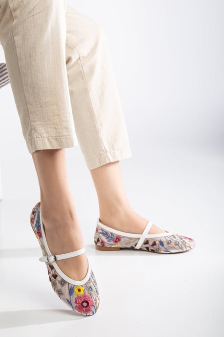 Fauna Mesh Mary Jane Platte Schoenen - Image 4
