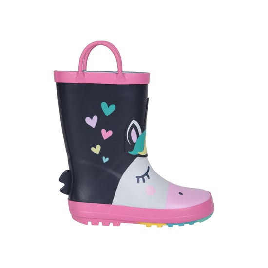 Mountain Warehouse Kinder/Kinder Eenhoorn Wellington Laarzen (Donkerblauw) - Image 1