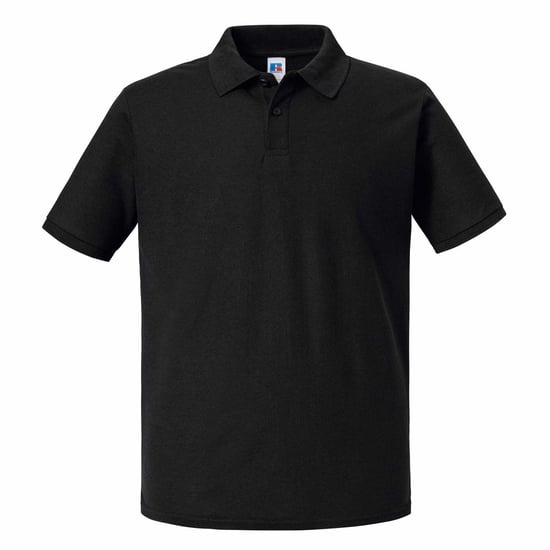 Russell Heren Authentic Eco Poloshirt (Zwart) - Image 1