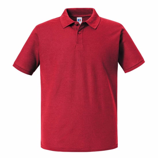 Russell Heren Authentic Eco Poloshirt (Klassiek rood) - Image 1