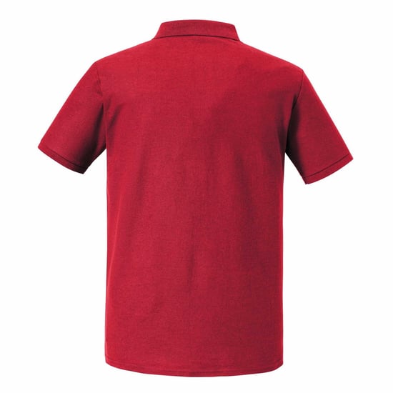 Russell Heren Authentic Eco Poloshirt (Klassiek rood) - Image 2