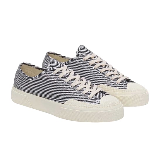 Superga Unisex Volwassen 2432 Works Stripe Sneakers (Blauw/Wit) - Image 1