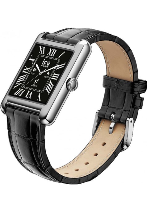 Ice Watch Ice Smart Tk 2.0 - Silver - Black Croco Unisex Horloge Zwart 025380 - Image 3