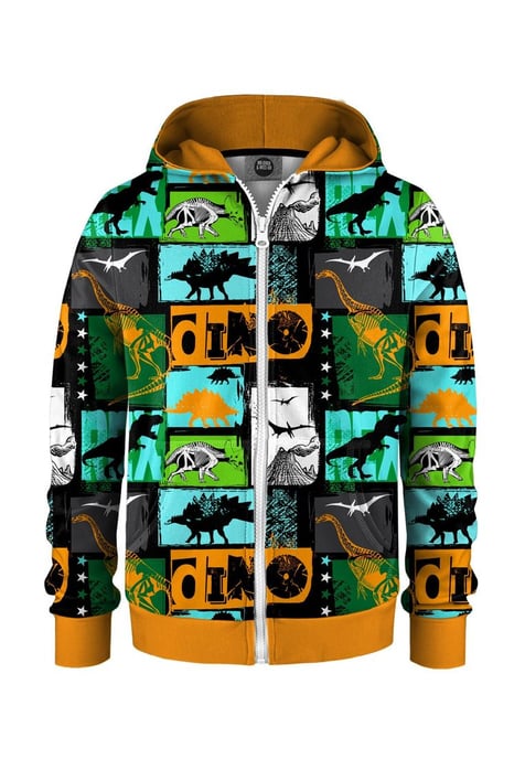 "Dinosaurs" Zip Hoodie - Image 1