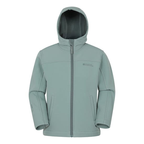 Mountain Warehouse Waterbestendige Soft Shell Jas voor kinderen/Kinderen (Licht Khaki) - Image 1