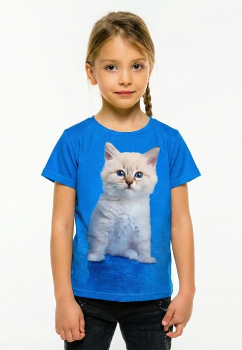 "Blue Cat" T-shirt - Image 2