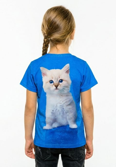 "Blue Cat" T-shirt - Image 3