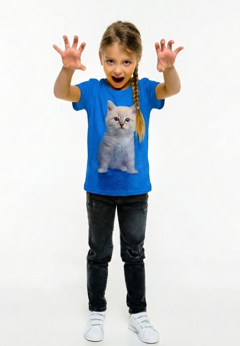 "Blue Cat" T-shirt - Image 4