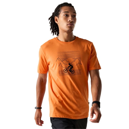 Dare 2B Heren Movement III Mountainbike T-Shirt (Gebrande sinaasappel) - Image 4