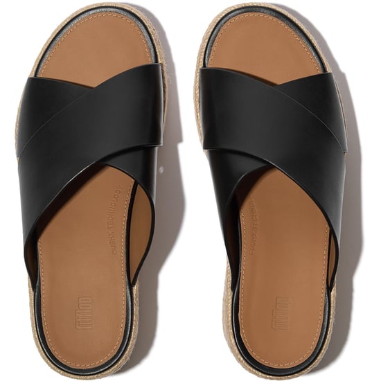 Fitflop Platvorms Lederen Dames Zwarte Sandalen - Image 3