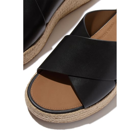 Fitflop Platvorms Lederen Dames Zwarte Sandalen - Image 5