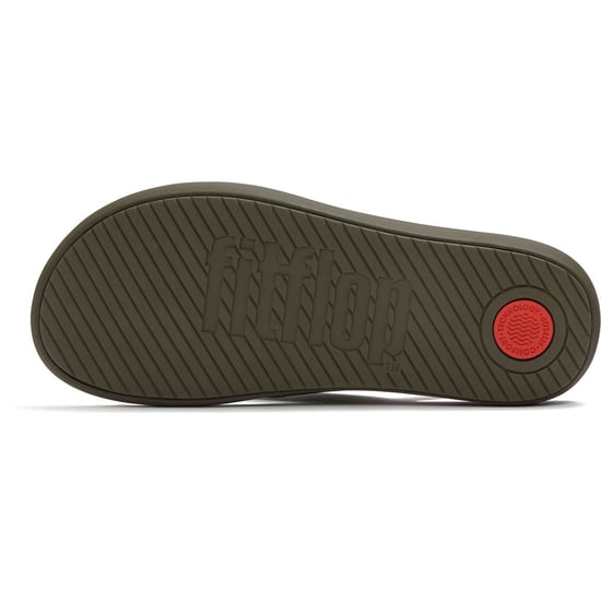 Fitflop iQushion Polyester Heren Flip-Flops in Diep Olijf/Salie Groen - Image 2