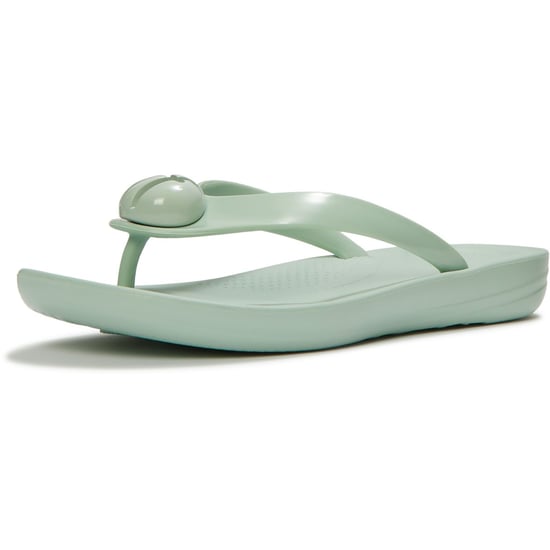 Fitflop iQushion Glanzend-Knop Polyurethaan Dames Mint Fluister Flip-Flops - Image 1
