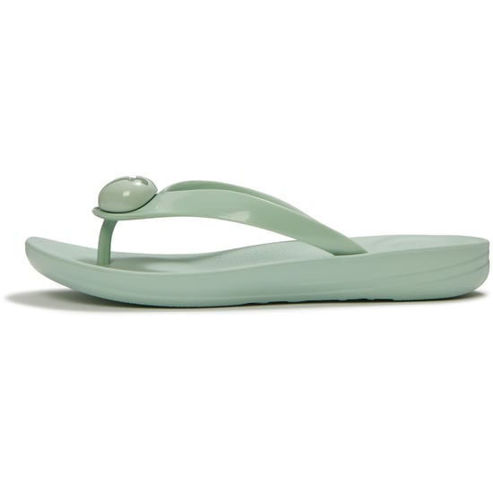 Fitflop iQushion Glanzend-Knop Polyurethaan Dames Mint Fluister Flip-Flops - Image 4