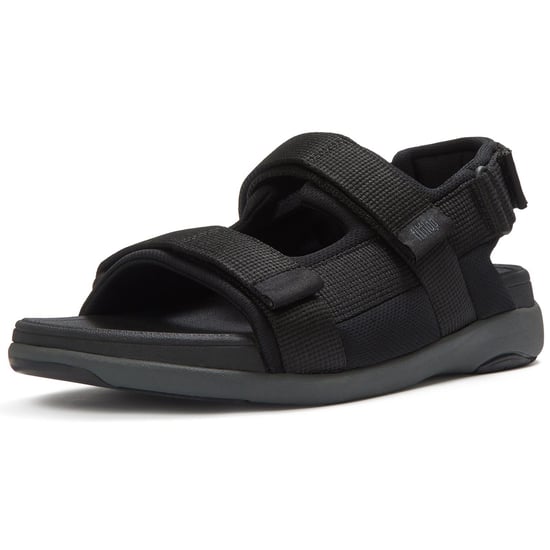 Fitflop F-Mode Go Polyester Heren Zwarte Sandalen - Image 1