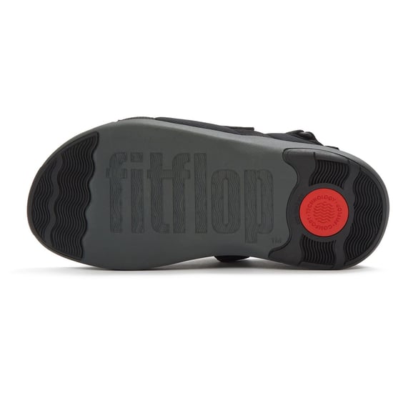 Fitflop F-Mode Go Polyester Heren Zwarte Sandalen - Image 2