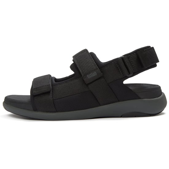 Fitflop F-Mode Go Polyester Heren Zwarte Sandalen - Image 4