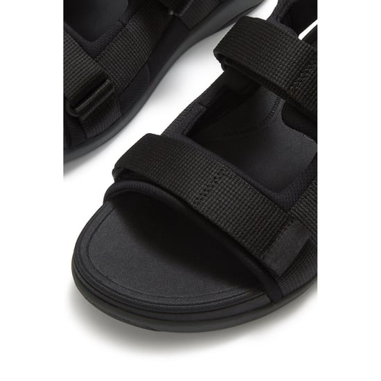Fitflop F-Mode Go Polyester Heren Zwarte Sandalen - Image 5