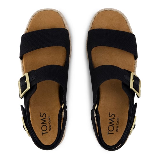 TOMS Giana Textiele Vrouwen Zwarte Strand Sandalen - Image 5