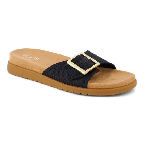 TOMS Marin Textiel Dames Zwarte Sandalen - Image 1