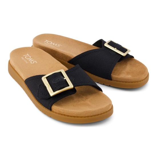 TOMS Marin Textiel Dames Zwarte Sandalen - Image 3