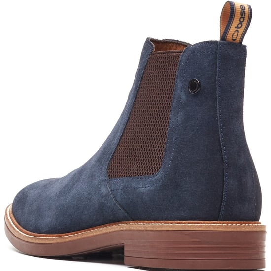 Base London Sussex Chelsea Boot Leer Heren Navy Boots - Image 2
