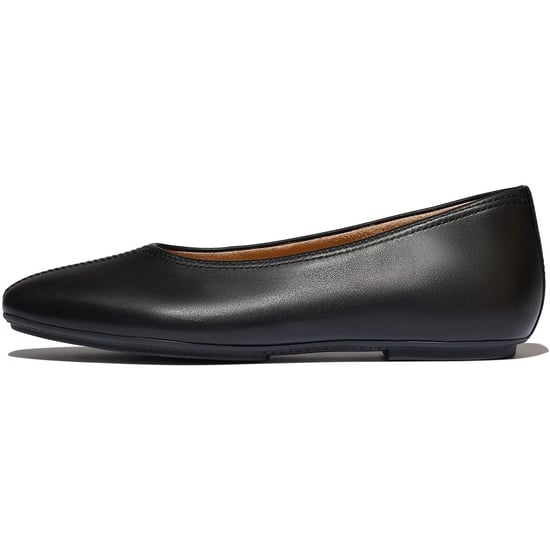 Fitflop Delicato Hoge Leren Dames Zwarte Ballerina's - Image 4