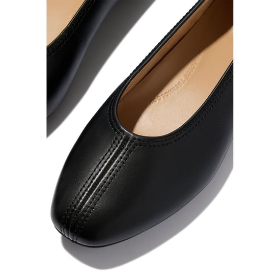 Fitflop Delicato Hoge Leren Dames Zwarte Ballerina's - Image 5