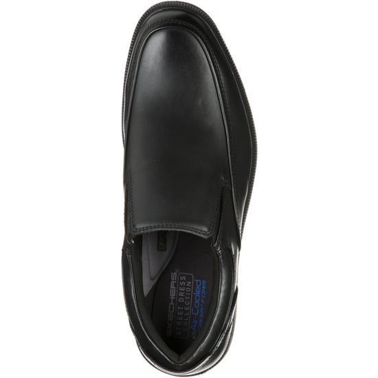 Skechers Dreston Ratlon Leren Zwarte Instappers voor Mannen - Image 3