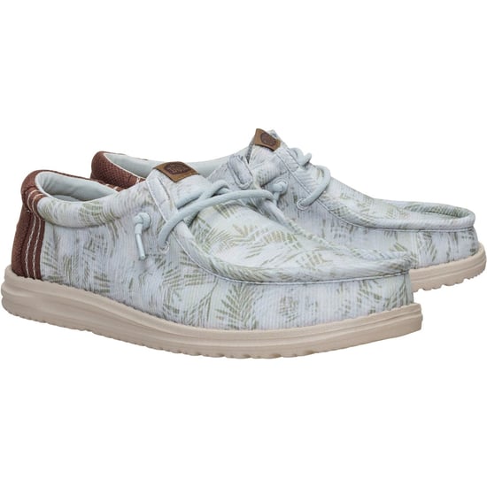 HEYDUDE Wally Gewassen Textiel Heren Harbour Green/Multi Loafers - Image 3