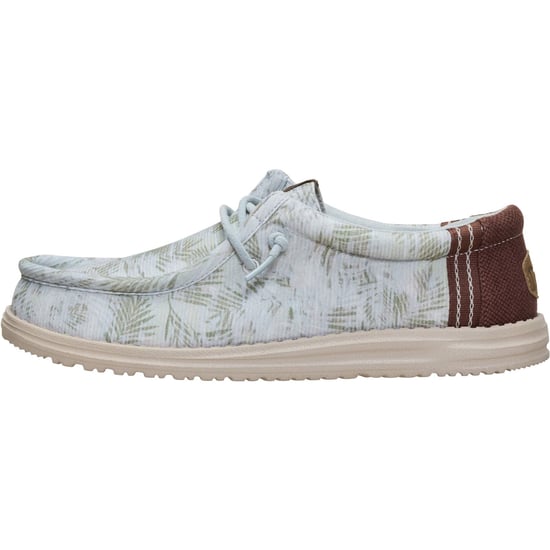HEYDUDE Wally Gewassen Textiel Heren Harbour Green/Multi Loafers - Image 6
