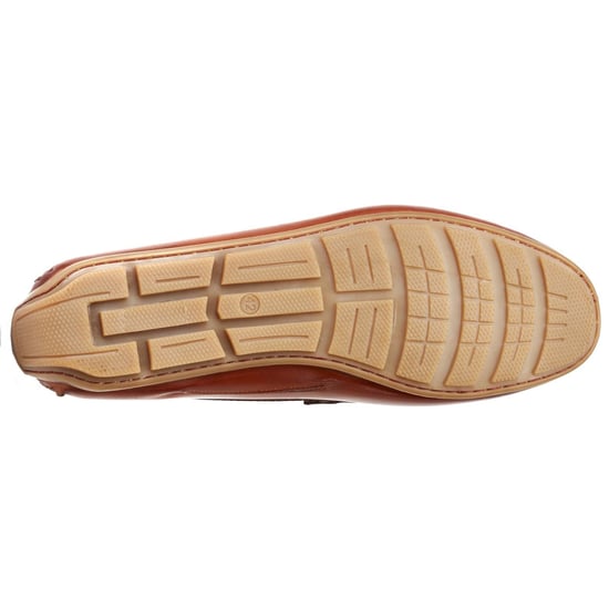 Base London Collins Driver Leren Heren Loafers in Gebrande Tan - Image 3